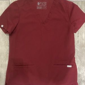 Figs burgundy scrubs